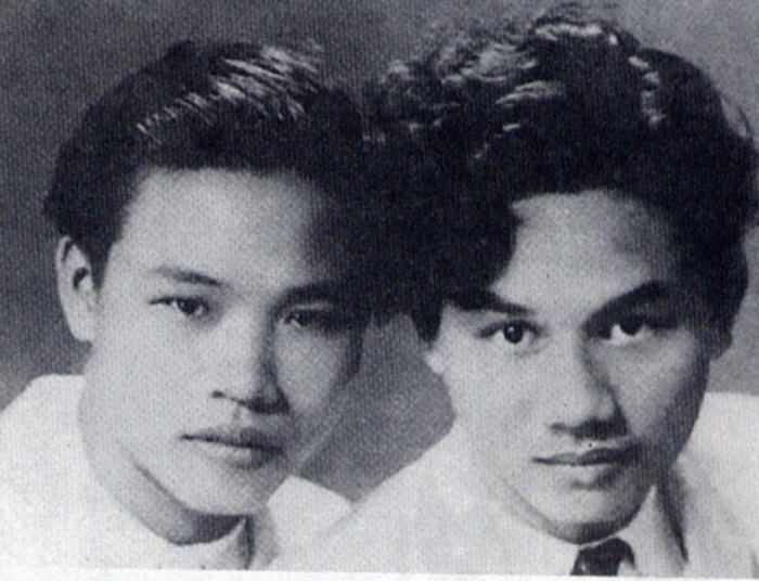 Nhà thơ Huy Cận và nhà thơ Xuân Diệu